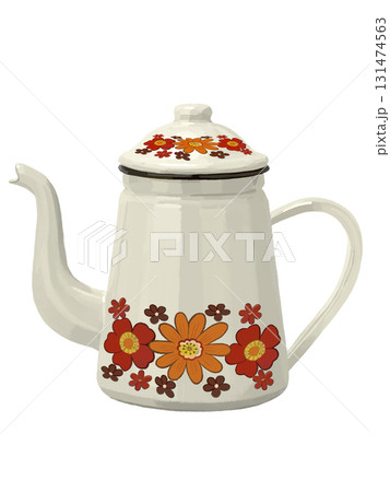 琺瑯ポット（花柄） 131474563