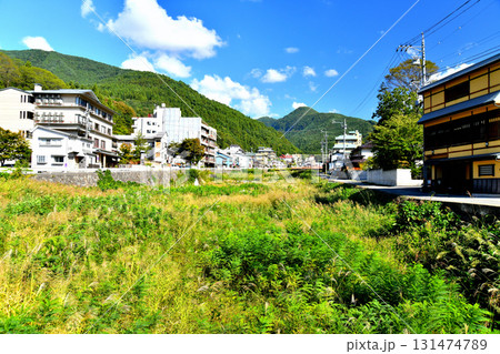 黒川橋／横湯川より安代温泉、渋温泉街を望む(長野県山ノ内町)【2025.9】 131474789