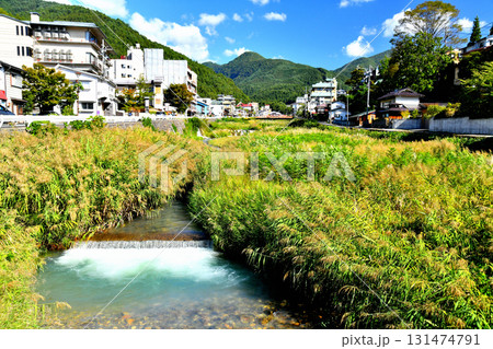 黒川橋／横湯川より安代温泉、渋温泉街を望む(長野県山ノ内町)【2025.9】 131474791