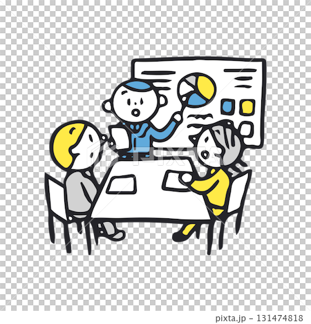 穿著西裝的人正在開會 131474818
