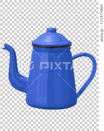 Enamel pot (blue) 131474868