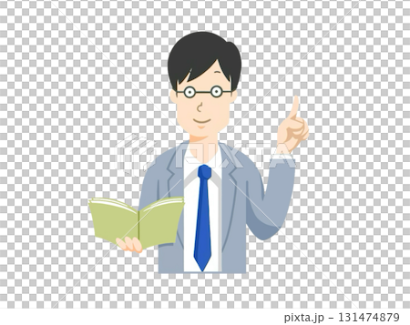 A male teacher teaching at school A male teacher teaching at school 131474879