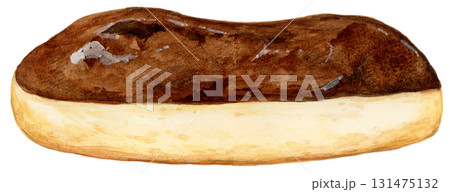 手描き水彩の美味しいエクレアのイラスト 131475132