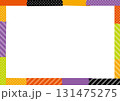 ハロウィンカラー　マスキングテープ　フレーム　カラフル　POP 131475275