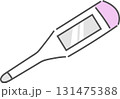 シンプルでかわいい体温計のイラスト 131475388