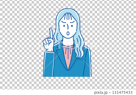Scolding young female employee Scolding young female employee 131475433