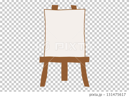 Easel and canvas illustration material Easel and canvas illustration material 131475617