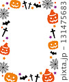 ハロウィン　縦長　フレーム　ランダム　散りばめ 131475683