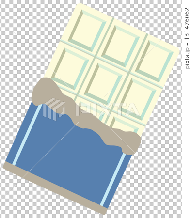 Illustration of a chocolate bar, white chocolate, vector material Illustration of a chocolate bar, white chocolate, vector material 131476062