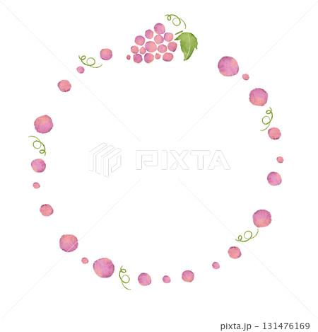 水彩風に描いた葡萄のイラスト 水彩風に描いた葡萄のイラスト 131476169