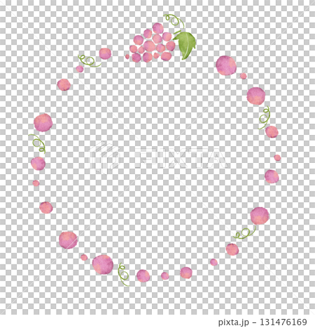 葡萄的水彩插圖 131476169