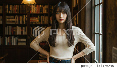ウエストラインを強調する美女生成AI画像 ウエストラインを強調する美女生成AI画像 131476240