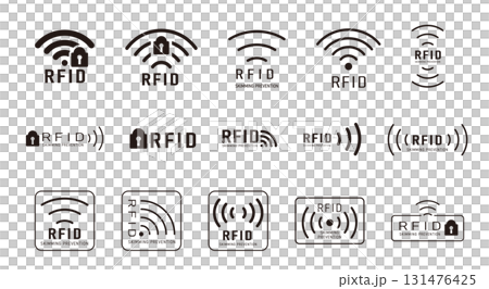 Anti-skimming icon, RFID mark 131476425