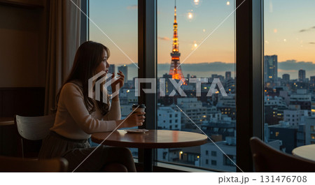 東京駅周辺の女性生成AI画像 東京駅周辺の女性生成AI画像 131476708