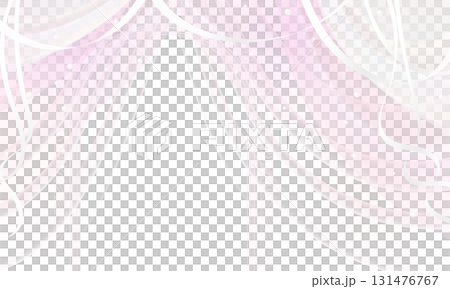 透明的粉紅色窗簾和拱門 透明的粉紅色窗簾和拱門 131476767