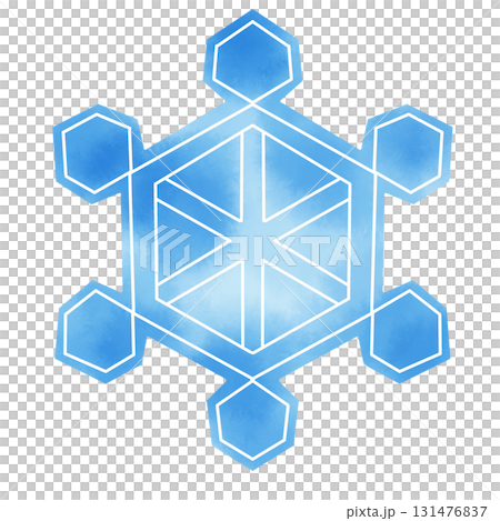 Snowflake watercolor style illustration Snowflake watercolor style illustration 131476837