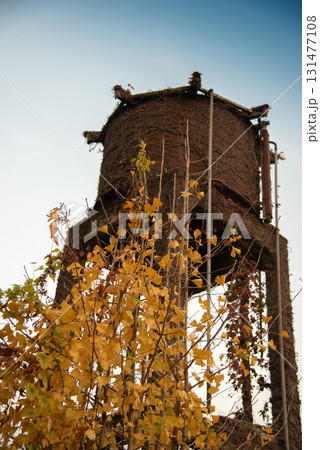 三重県　名松線と給水塔の風景 131477108