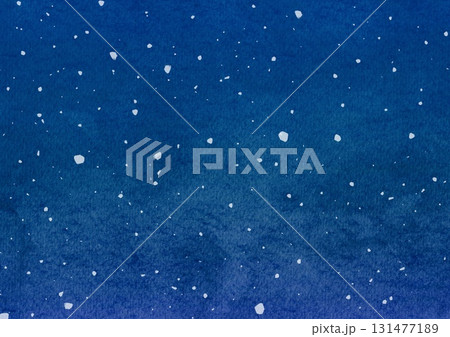 水彩風の雪景色の背景イラスト 131477189