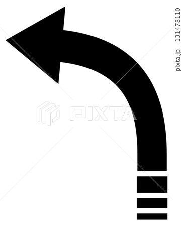 Left Curve Sign Left Curve Sign 131478110