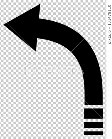 Left Curve Sign Left Curve Sign 131478110