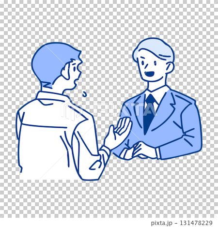 Man consulting an expert 131478229