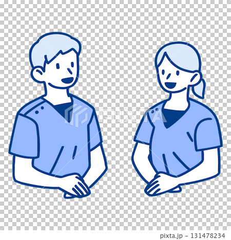 男性和女性治療人員 男性和女性治療人員 131478234