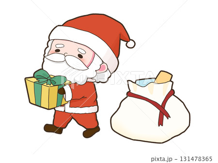 プレゼントを配るサンタクロース 131478365