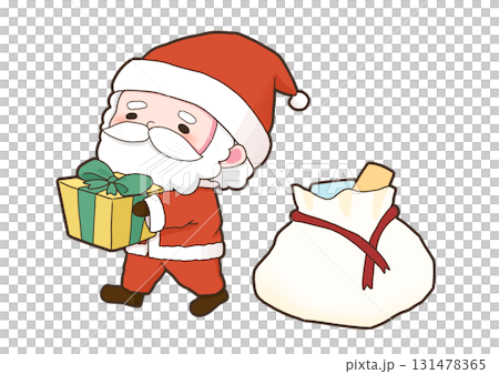 プレゼントを配るサンタクロース 131478365