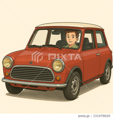 ドライブをする男性 131479020