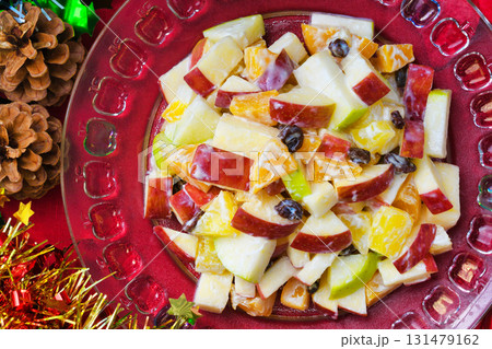 メキシコ クリスマスのリンゴのサラダ Ensalada de manzana navideña メキシコ クリスマスのリンゴのサラダ Ensalada de manzana navideña 131479162