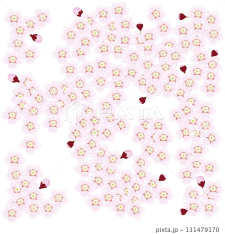 満開の桜の枝のイラスト 131479170