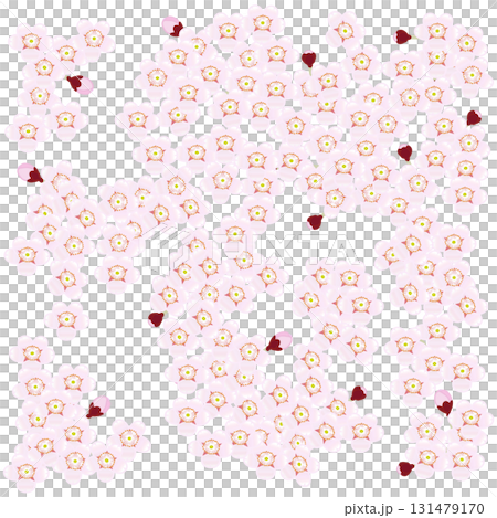 満開の桜の枝のイラスト 131479170