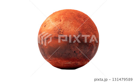 透明背景（png）に火星のイメージの赤い惑星の3Dイラスト 131479589