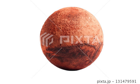 透明背景（png）に火星のイメージの赤い惑星の3Dイラスト 131479591