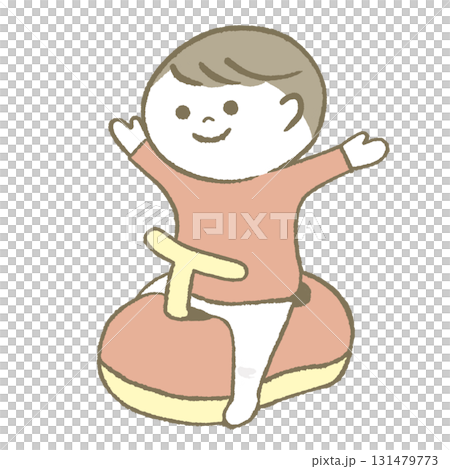 孩子很高興有廁所 131479773