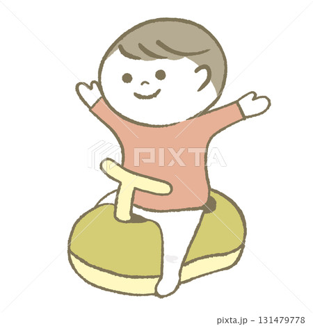 トイレが出来て喜ぶ子供 131479778