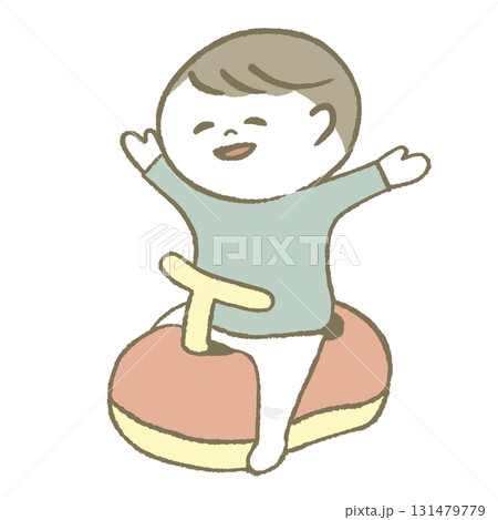 トイレが出来て喜ぶ子供 131479779