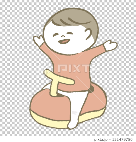 トイレが出来て喜ぶ子供 131479780