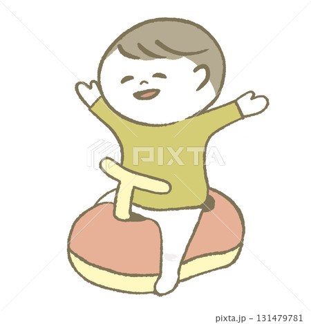 トイレが出来て喜ぶ子供 131479781