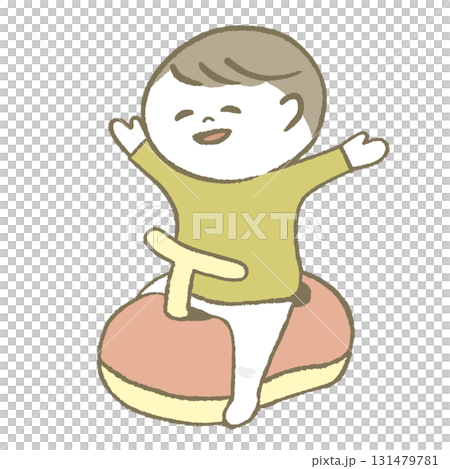 トイレが出来て喜ぶ子供 131479781