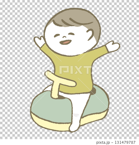 トイレが出来て喜ぶ子供 131479787