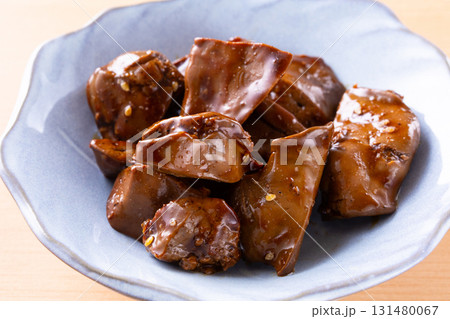 鶏レバーの甘辛煮 131480067