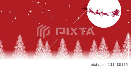 クリスマスのシームレスなテキストスペース付き背景 131480186