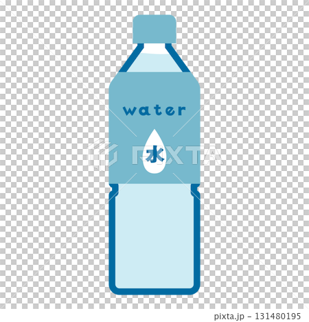 Water bottle simple illustration material 131480195
