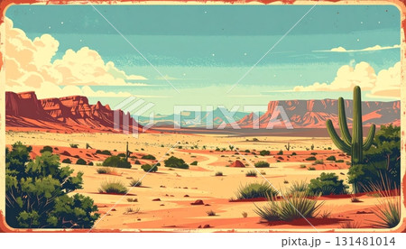 Vintage Postcard of Desert in Texas 131481014