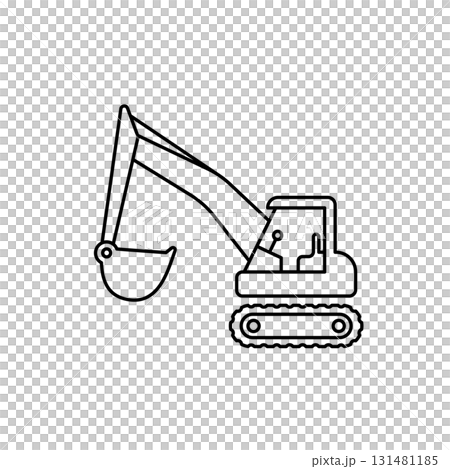 挖掘機車圖標 挖掘機車圖標 131481185