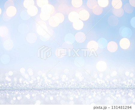 やわらかなパステルカラーの玉ボケ背景 131481294