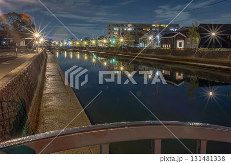 半田運河の夜景 131481338