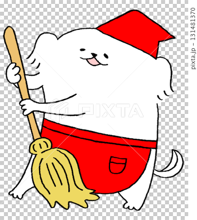 狗用掃帚清掃 131481370