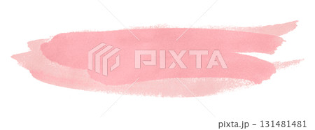 pink watercolor background. Artistic hand paint. Isolated on transparent background. 131481481